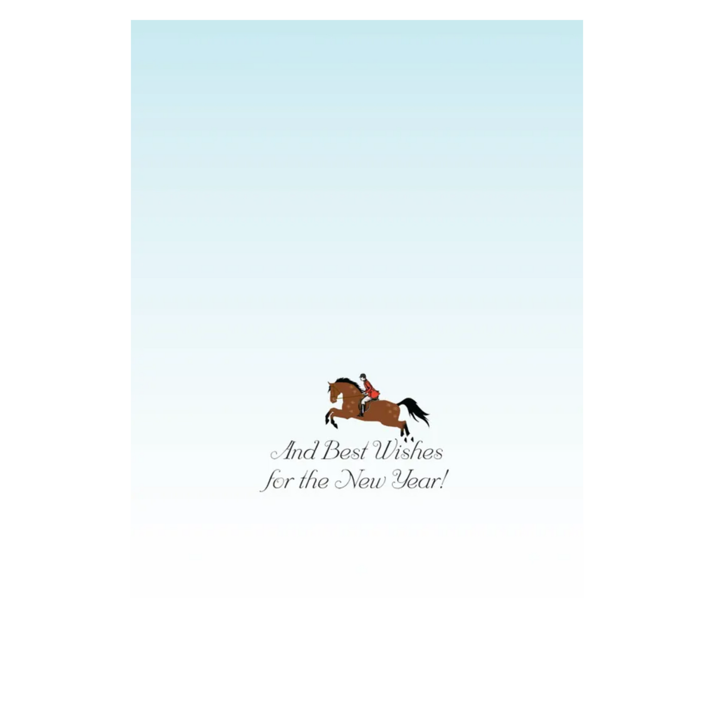 Horse Hollow Press Fox Hunt Happy Holiday Card