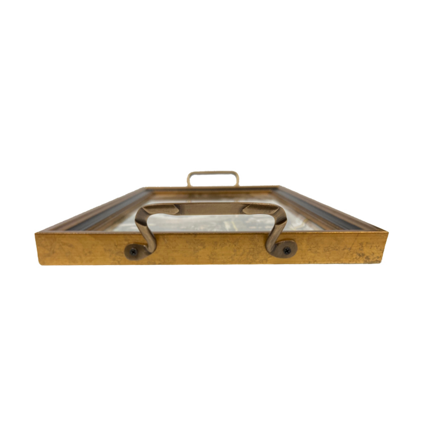 Saddled Horse Tray with Brass Handles