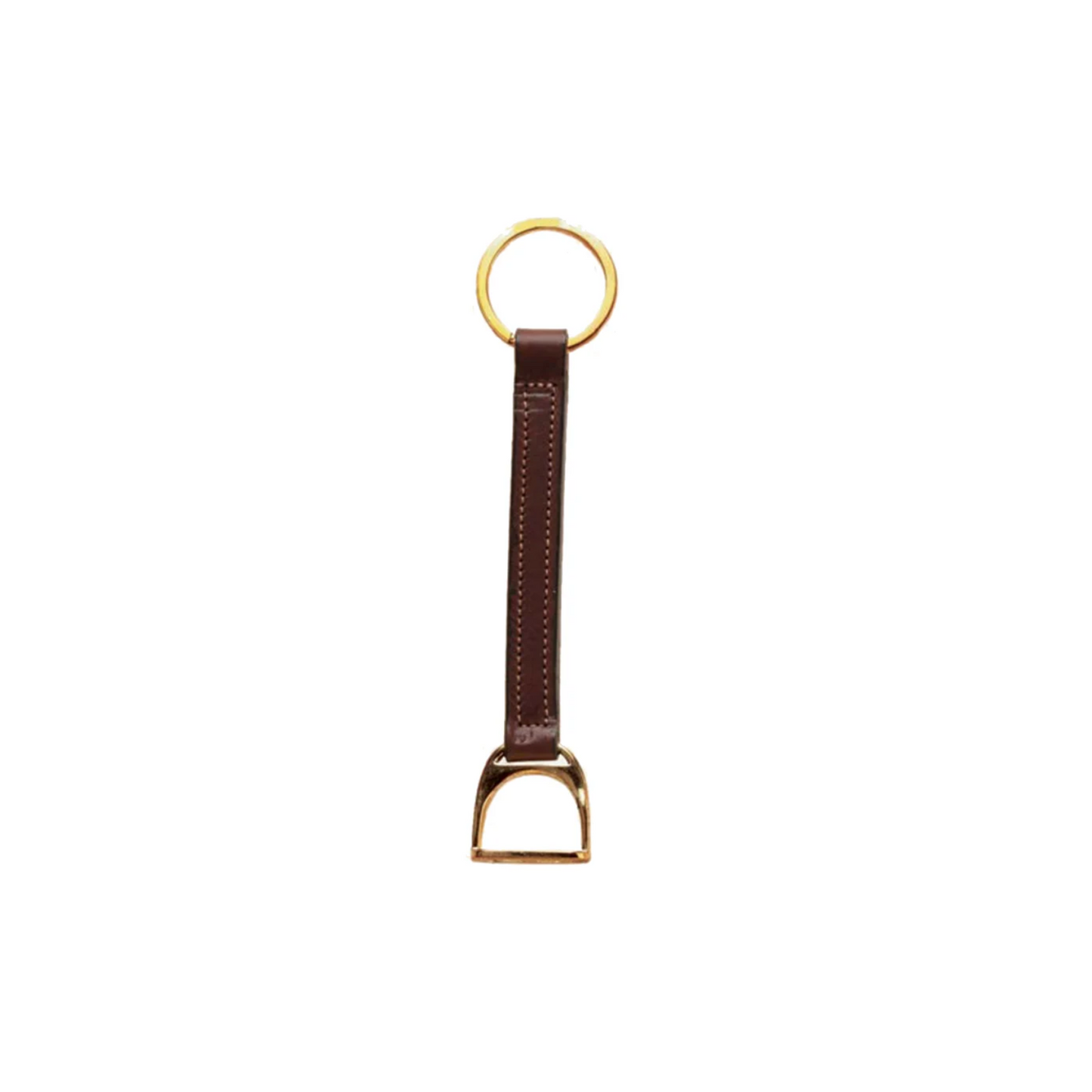 Tory Leather Stirrup Key Fob