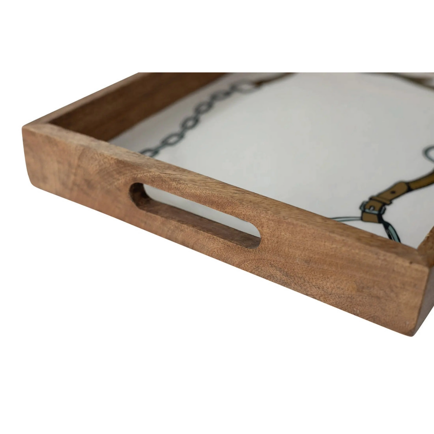 Bridle and Bit Wooden Serving Tray