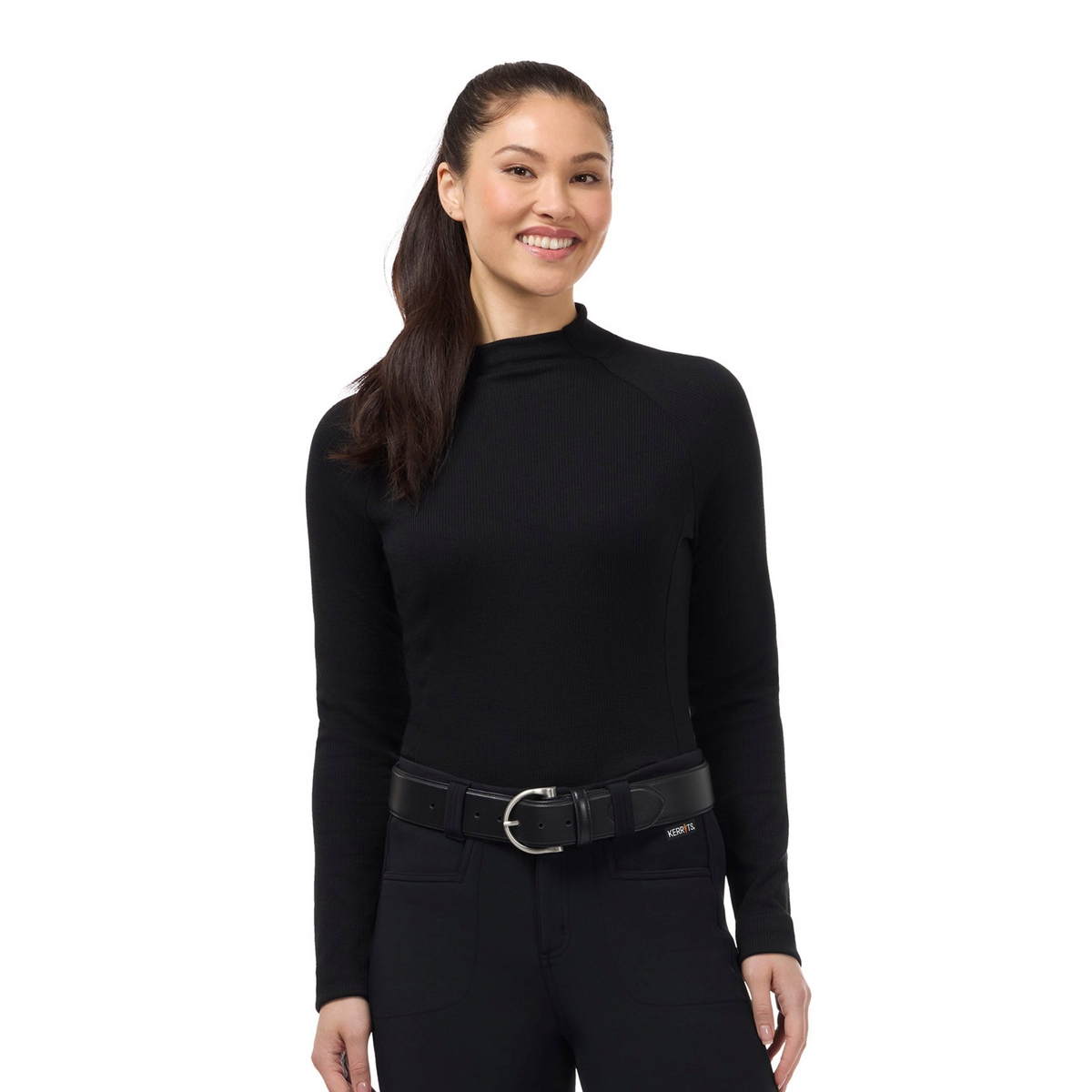 Kerrits Align Textured Mock Neck Top