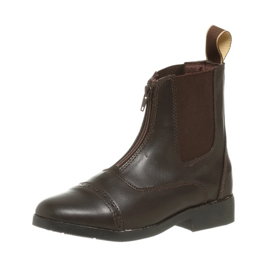 Equistar Children's All-Weather Synthetic Leather Zip Paddock Boots