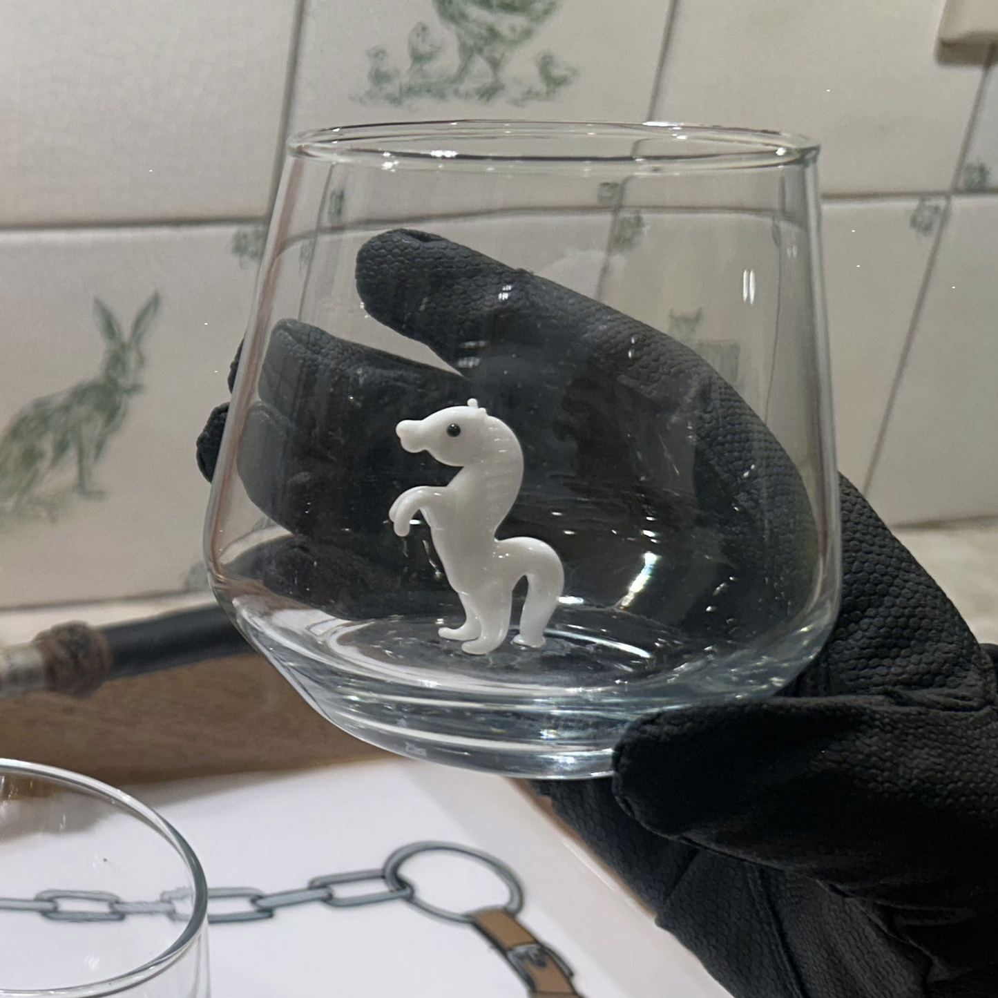 Mixed Color Wine Pony Stemless Wine Glasses - Set of Four