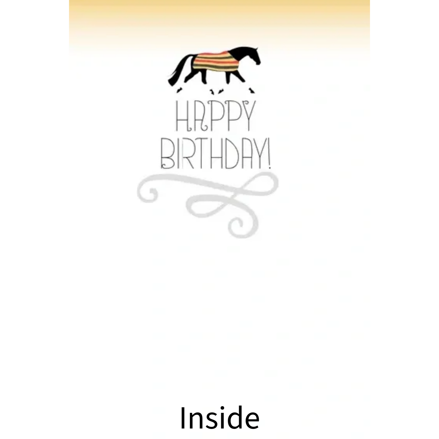 Horse Hollow Newmarket Birthday Card