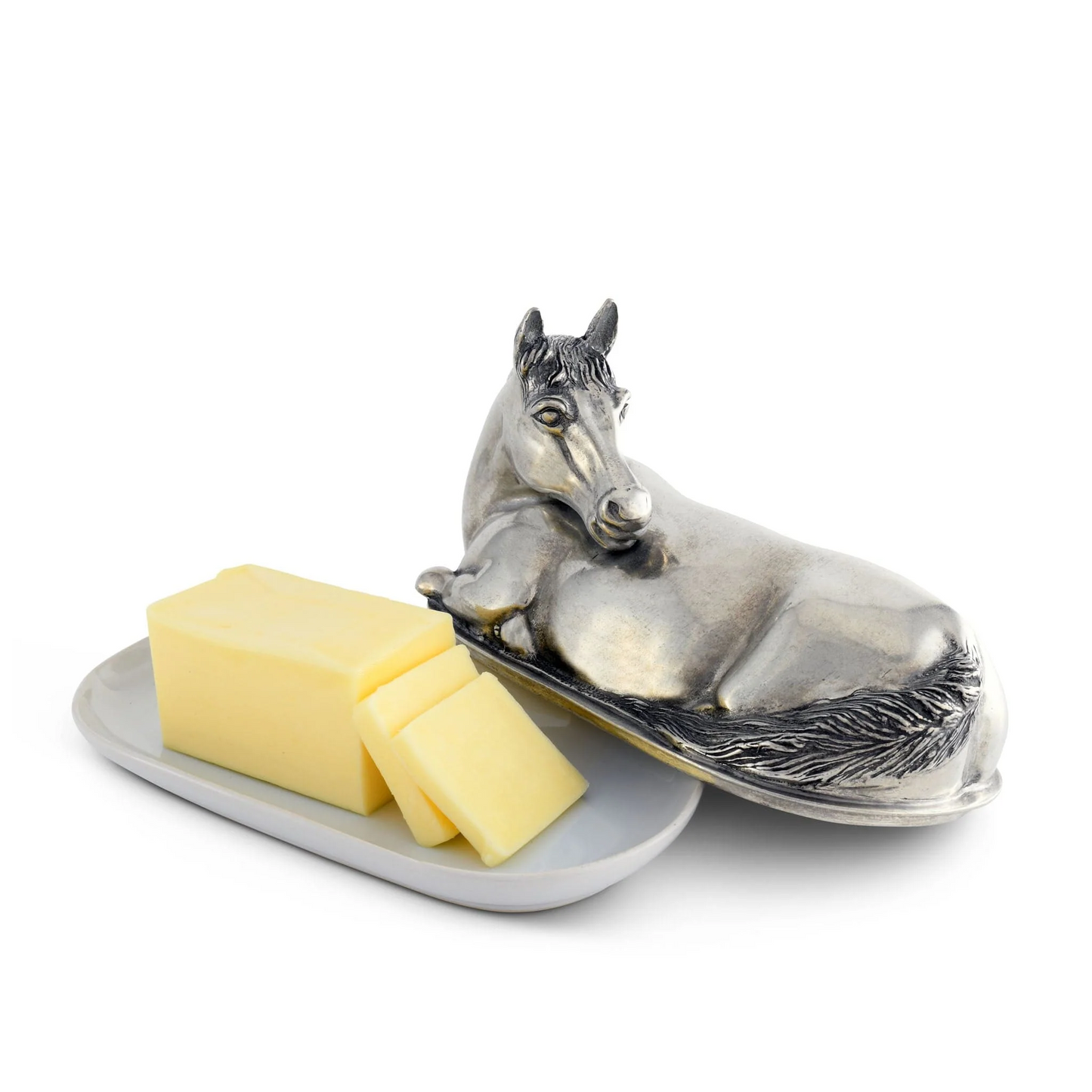 Vagabond House Horse Butter Dish