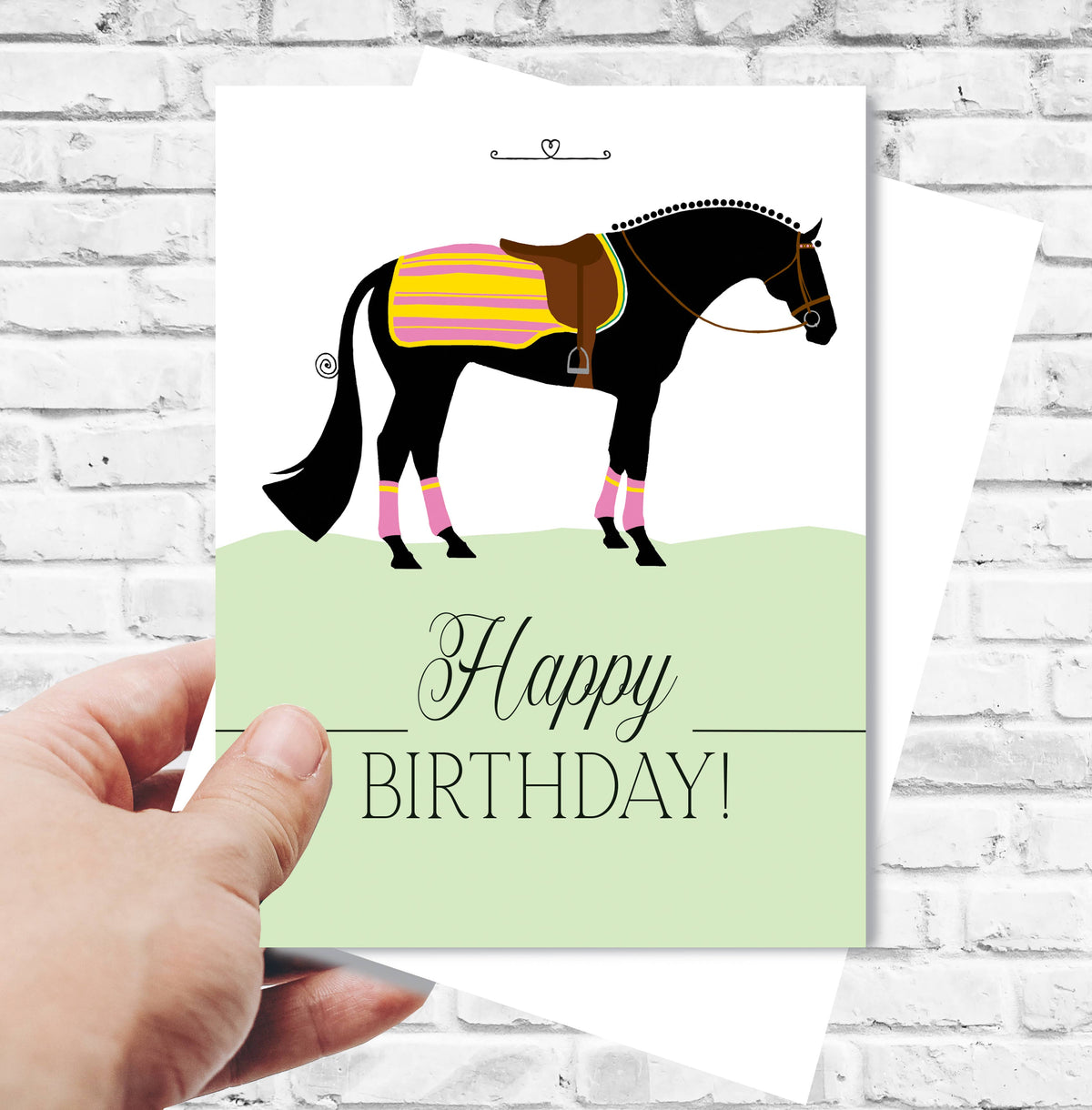 Horse Birthday Card Newmarket