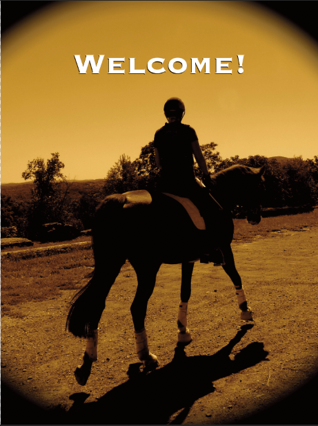 Horse Welcome Card Welcome New Students