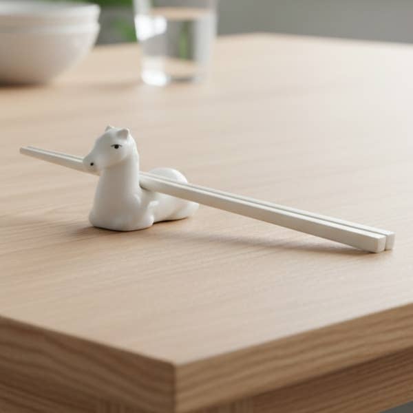 Ceramic Horse Chopstick Holder