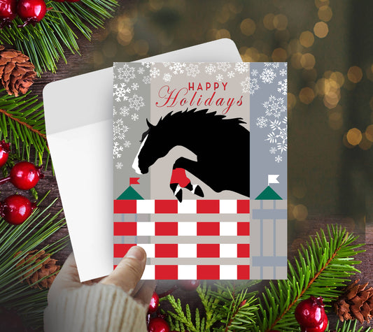 Horse Boxed Christmas Cards Jumper Snowflake