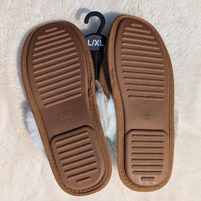 Bay Horse Faux Fur Suede Slippers
