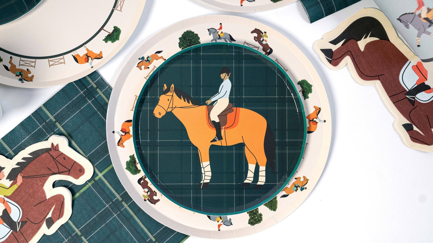 Equestrian Horse Dessert Plates