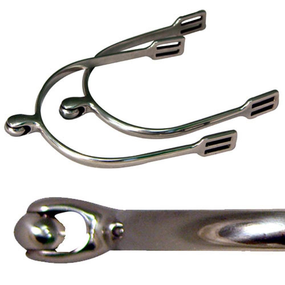 POW English Spurs with Roller Ball
