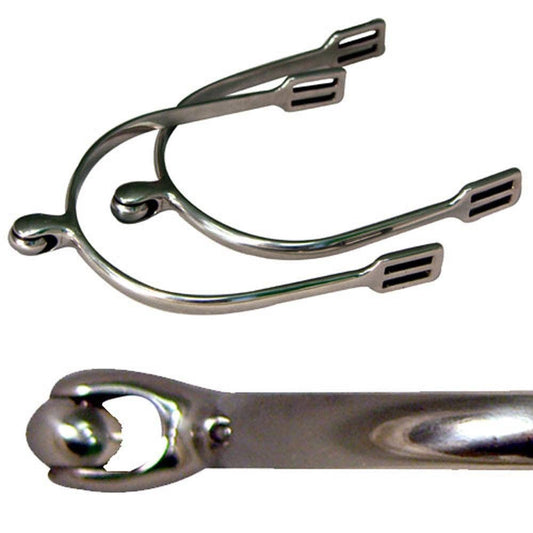 POW English Spurs with Roller Ball
