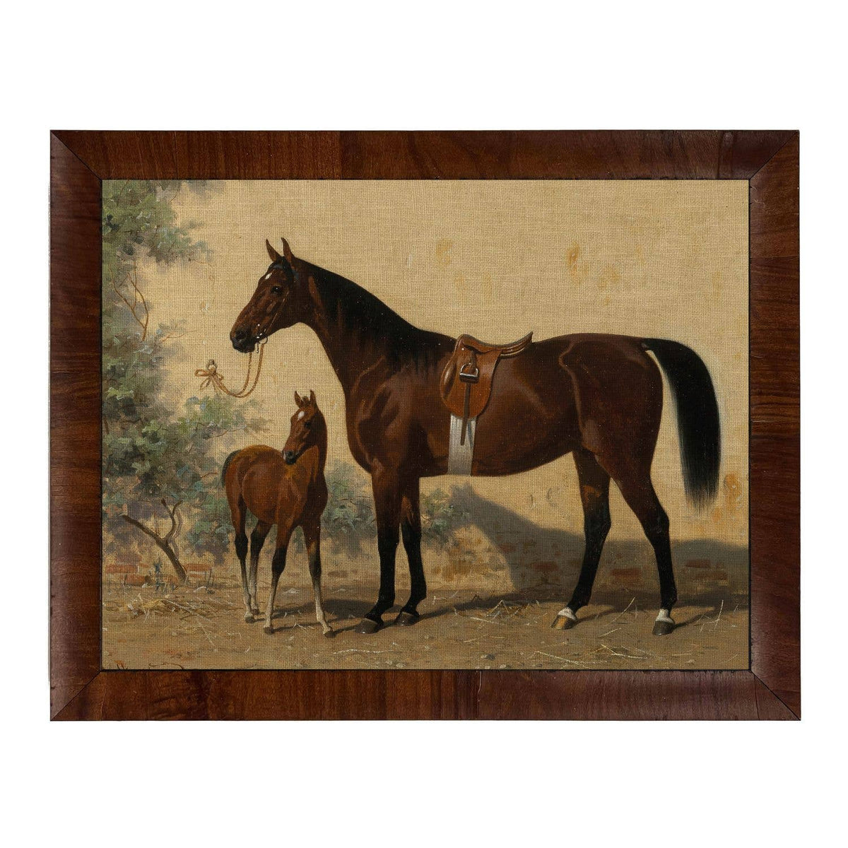Vintage Horses Framed Print