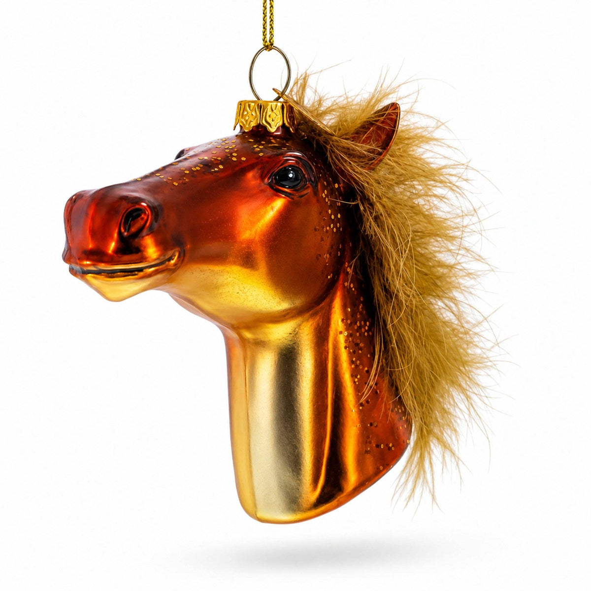 Horse Head Glass Ornament