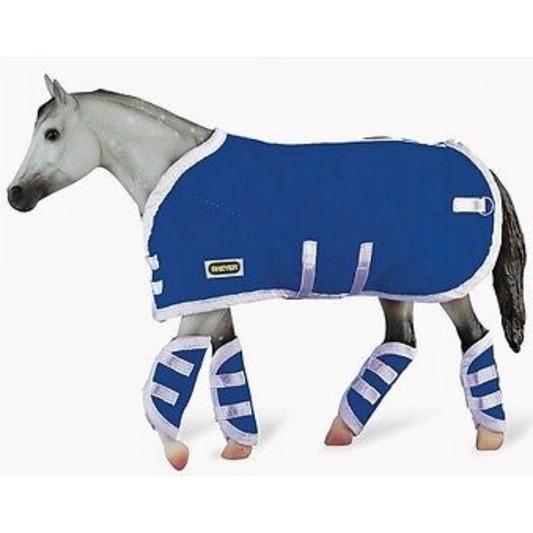 Breyer Blanket & Shipping Boots-Blue : #3947
