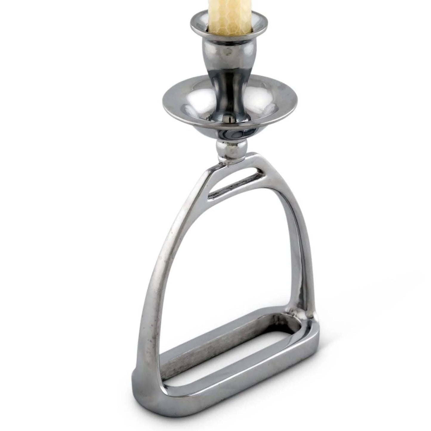 Arthur Court Equestrian Stirrup Candlestick