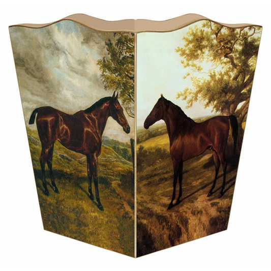 Marye-Kelley Horse Wastepaper Basket