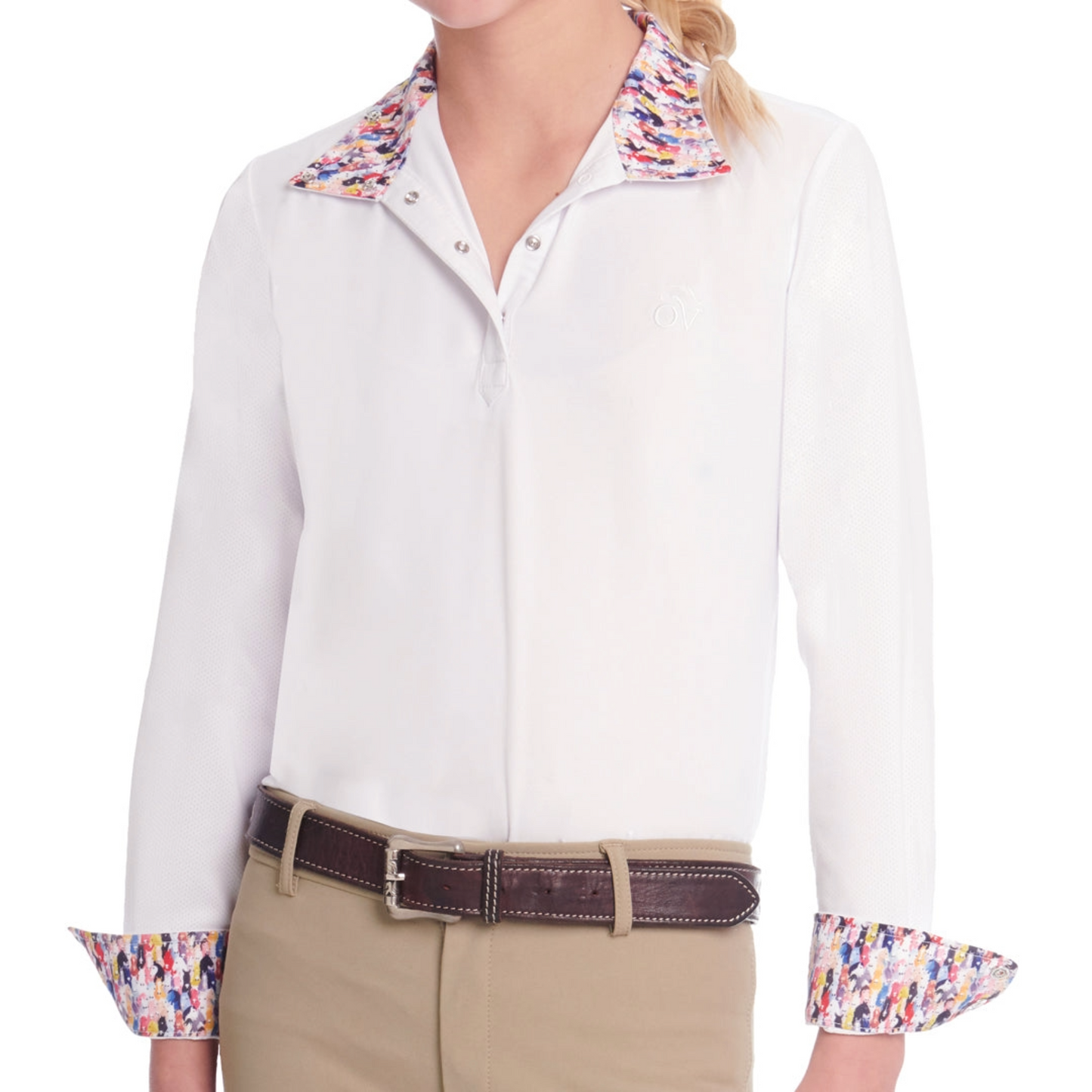 Ovation Kids Ellie Quarter Snap Long Sleeve Snap Show Shirt