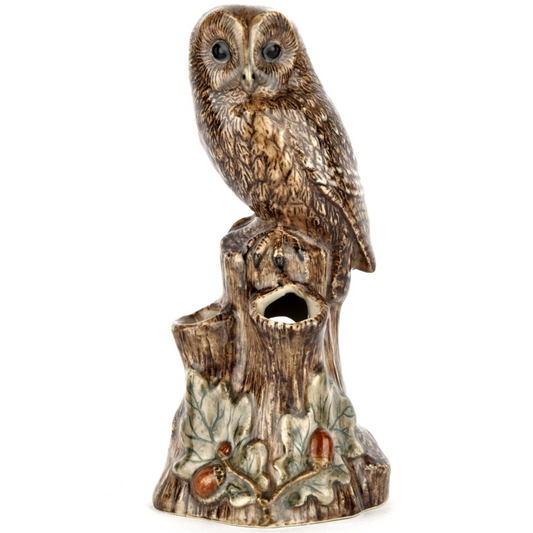 Quail Tawny Owl Bud Vase