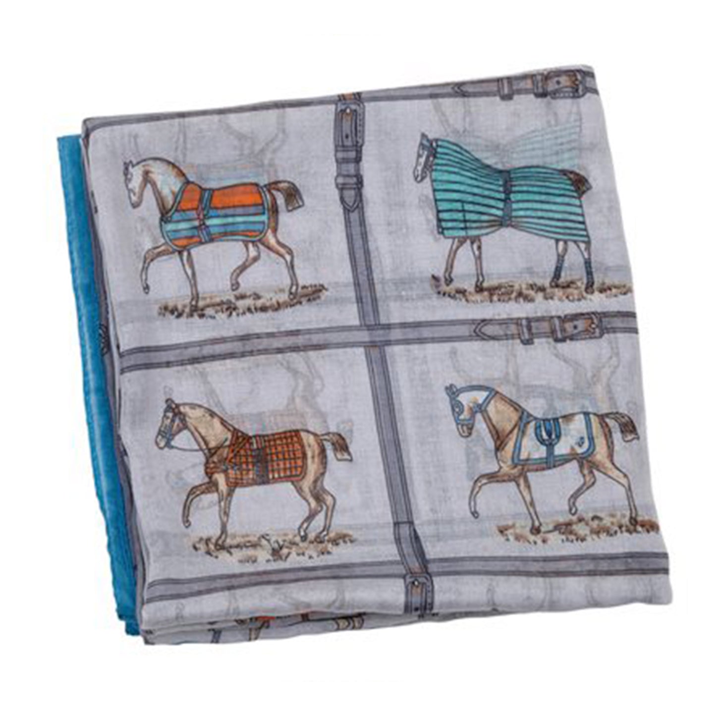 AWST Horses in Blanket Infinity Scarf