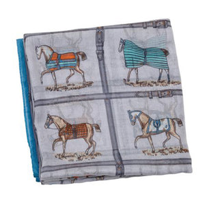 AWST Horses in Blanket Infinity Scarf
