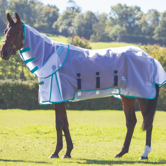 Shires Highlander Fine Mesh Fly Sheet with Neck
