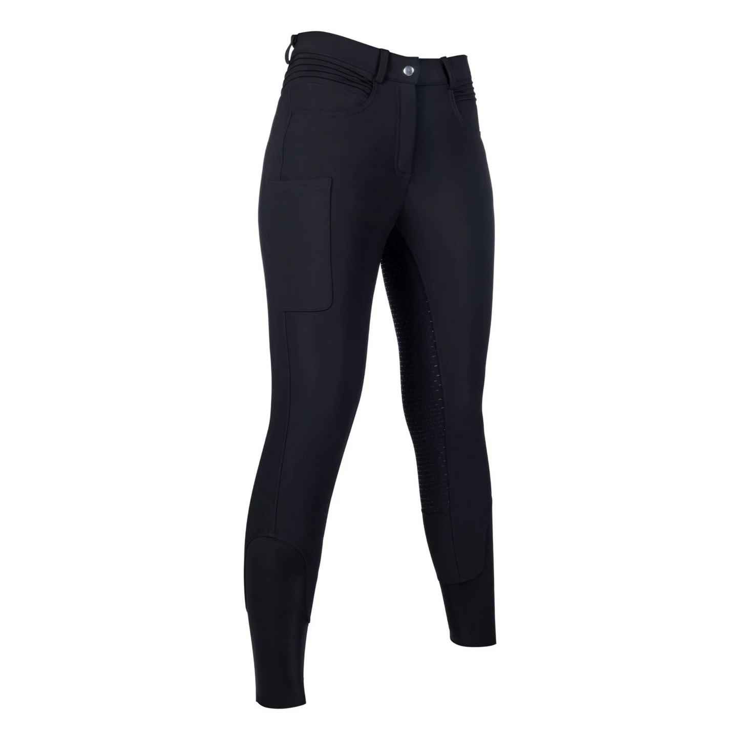 HKM Rosewood Silicone Full Seat Breech