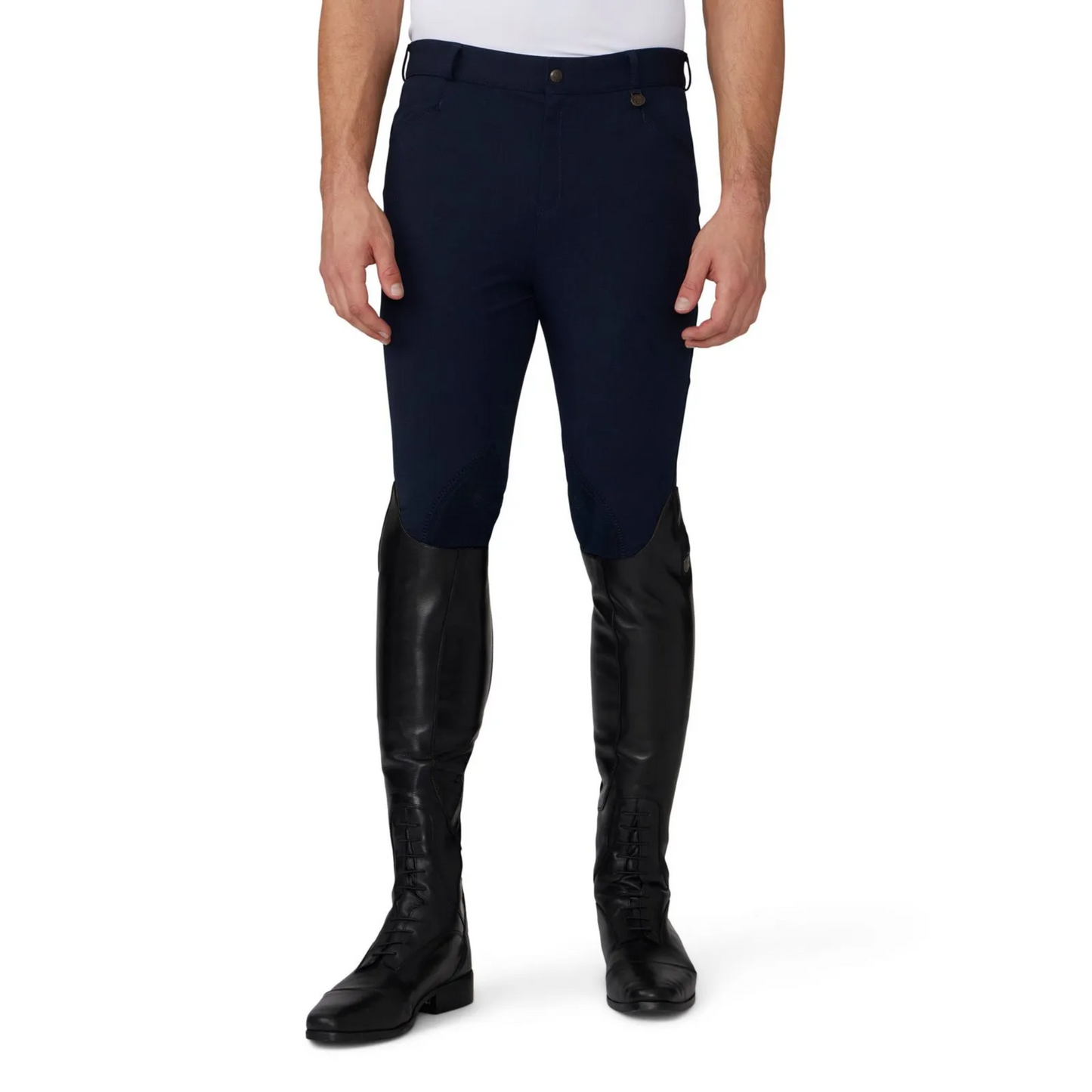 Ovation Men's 4 Pocket Euroweave Knee Patch Breeches