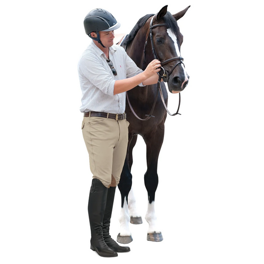 Ovation Men's 4 Pocket Euroweave Knee Patch Breeches