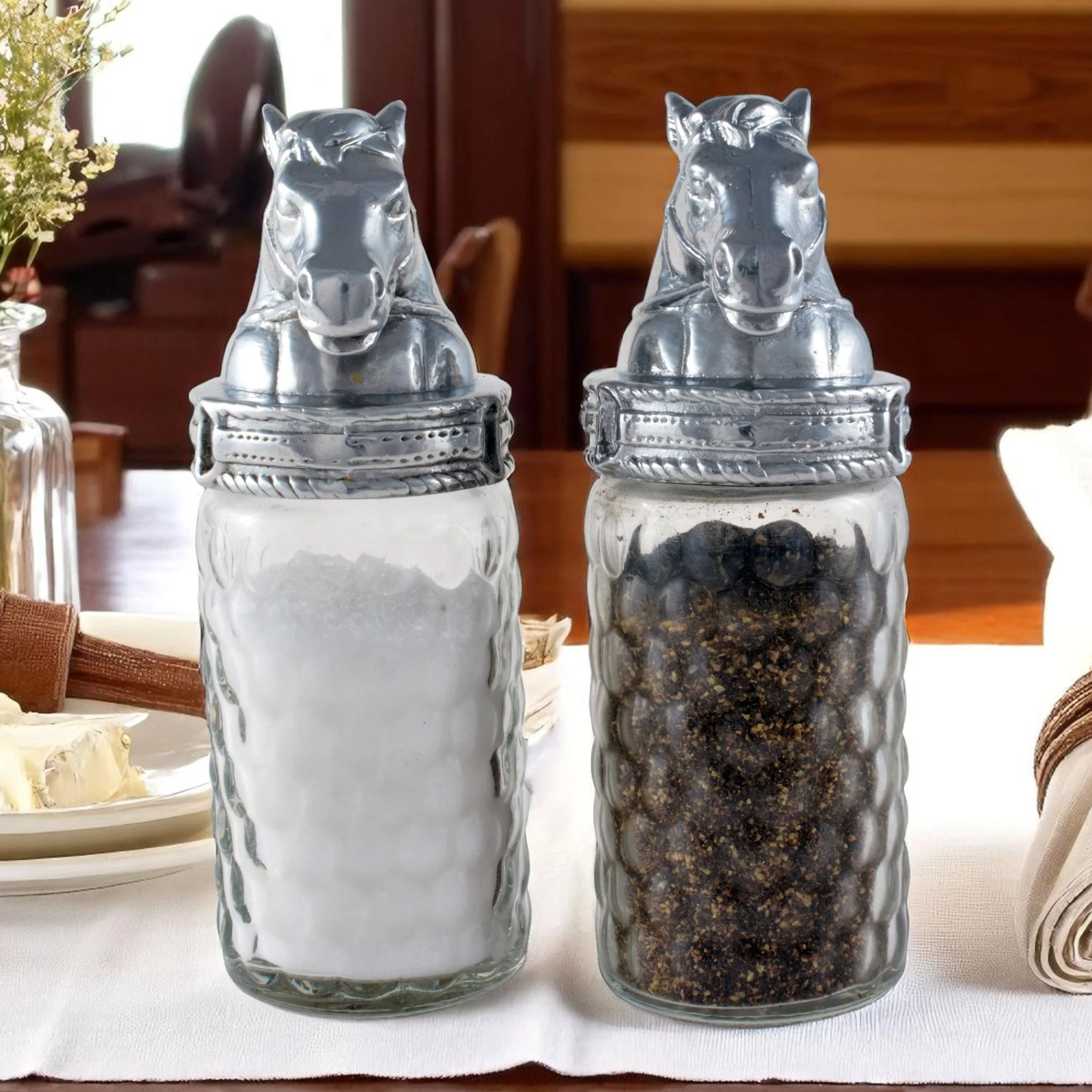 Arthur Court Horse Salt and Pepper Set - Thumbnail 3