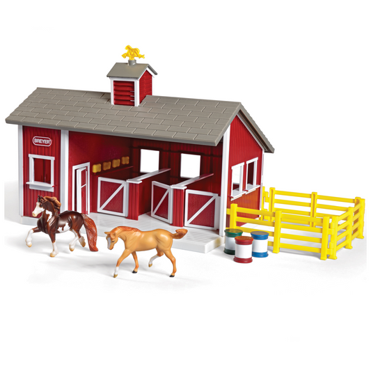 Breyer Stablemates Red Stable Set
