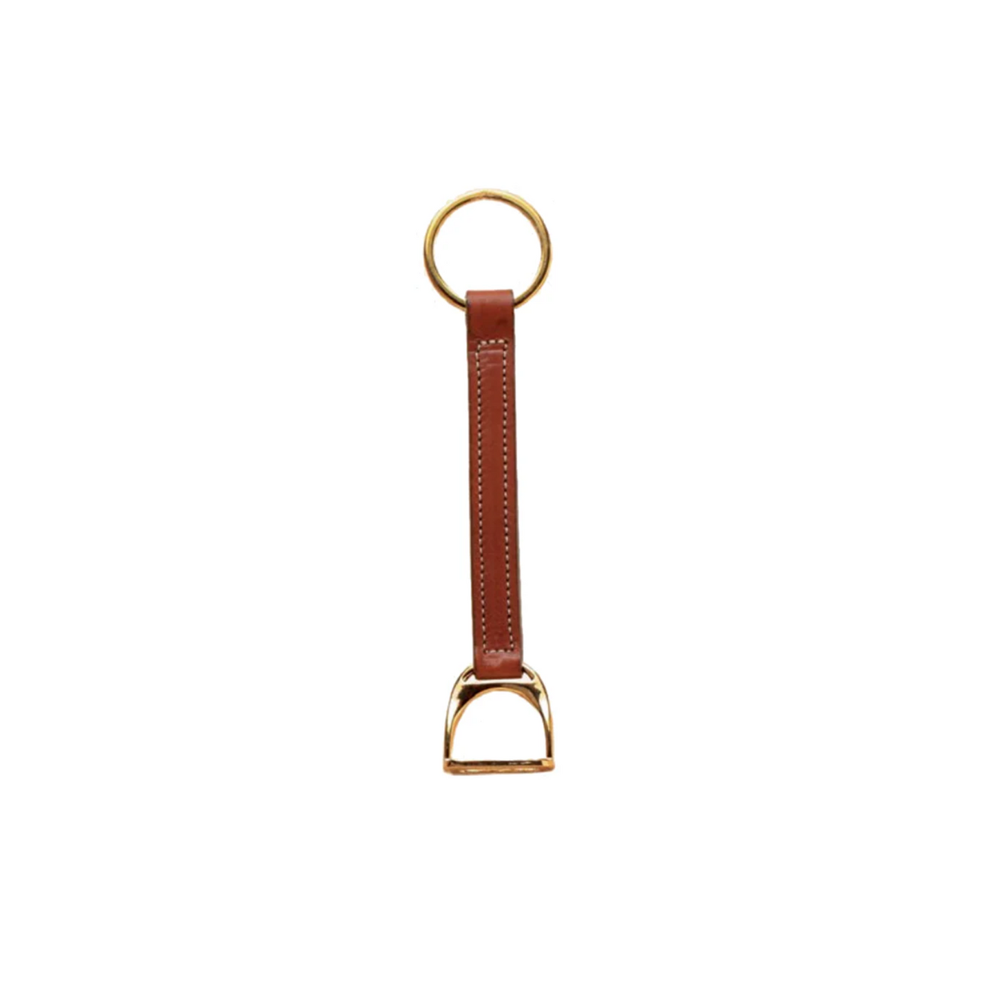 Tory Leather Stirrup Key Fob