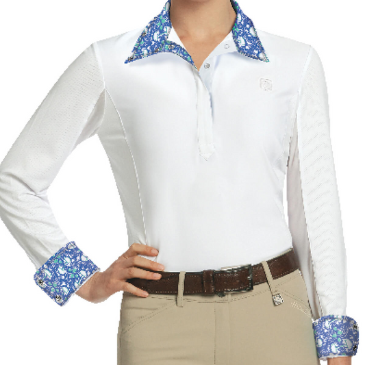 Romfh Ladies Lindsay Long Sleeve Quarter Snap Show Shirt