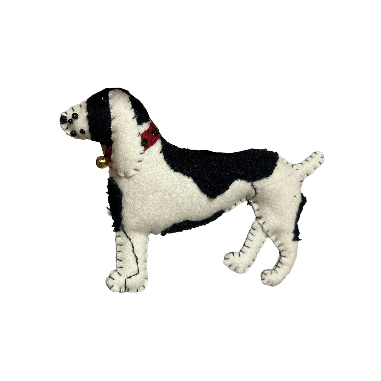 Black and White Hound Ornament