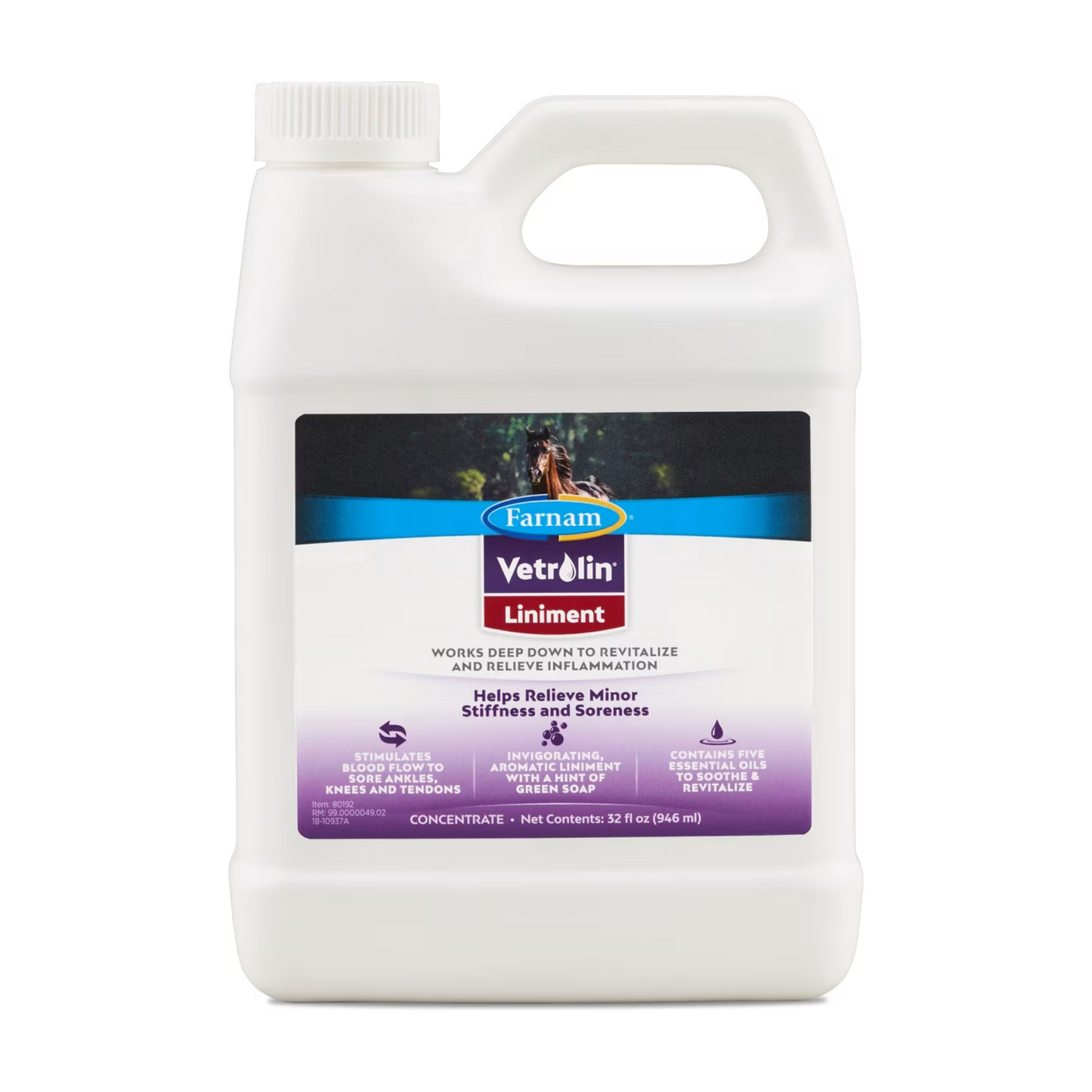 Farnam Vetrolin Sore Muscle & Joint Pain Relief Horse Liniment Concentrate