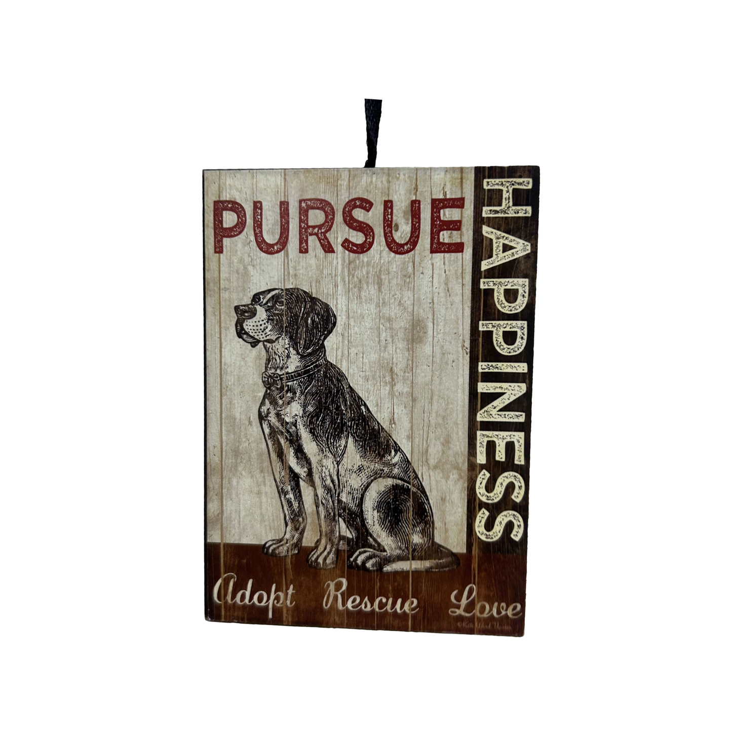 Kate Ward Thacker Dog Plaque Ornament