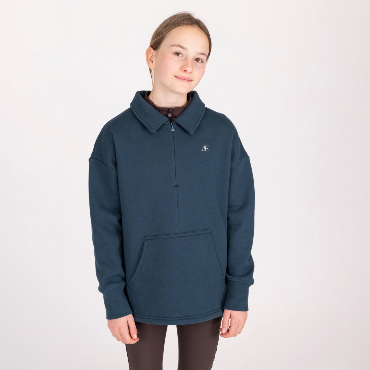 Aubrion Equestrian Quarter Zip Sweater - Young Rider