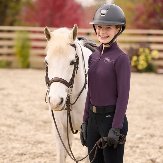 Kerrits Kids Equi Rhythm Lite Quarter Zip Riding Top