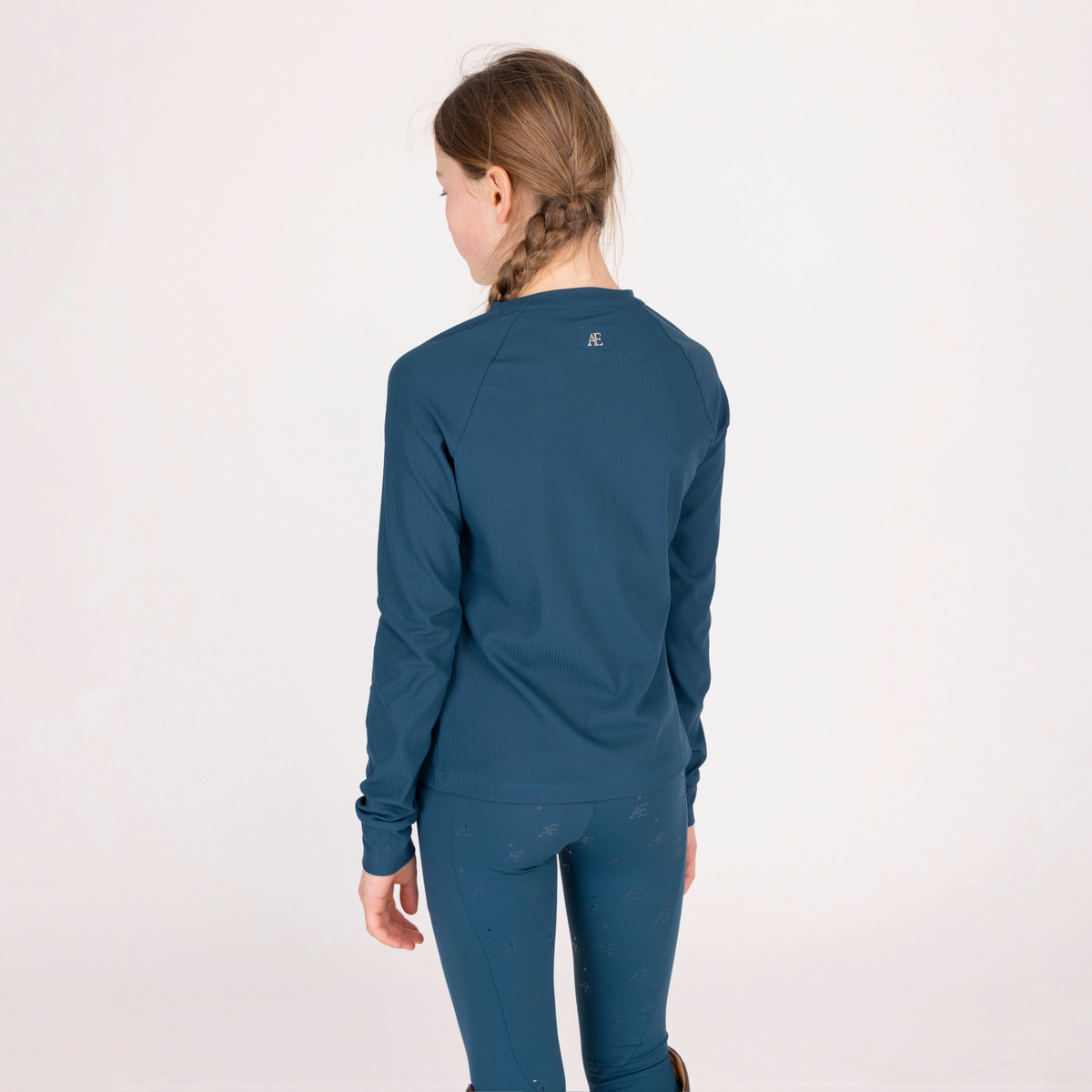 Aubrion Equestrian Ribbed Long Sleeve Top - Young Rider