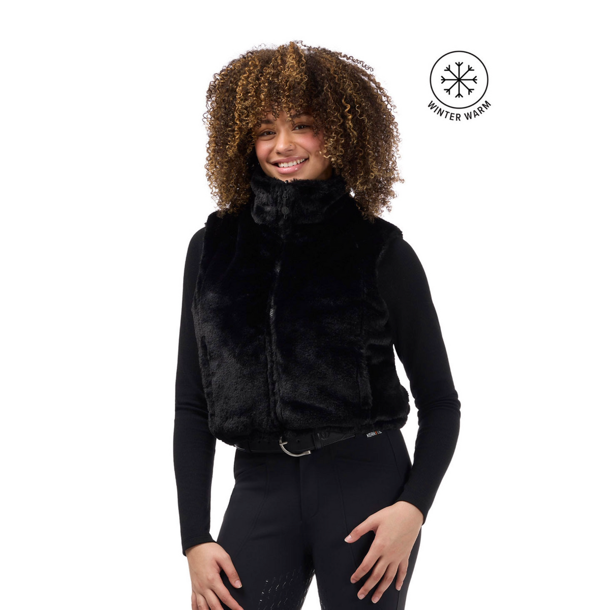 Kerrits Skyline Houndstooth Reversible Puffer Vest