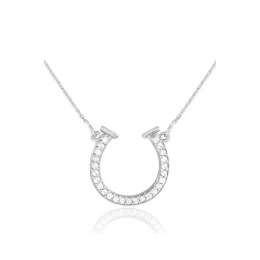 Equipage Horseshoe Stone Necklace