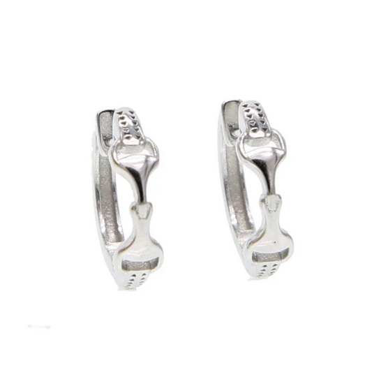 Equipage Horse Lovers Snaffle Bit Hoop Earrings