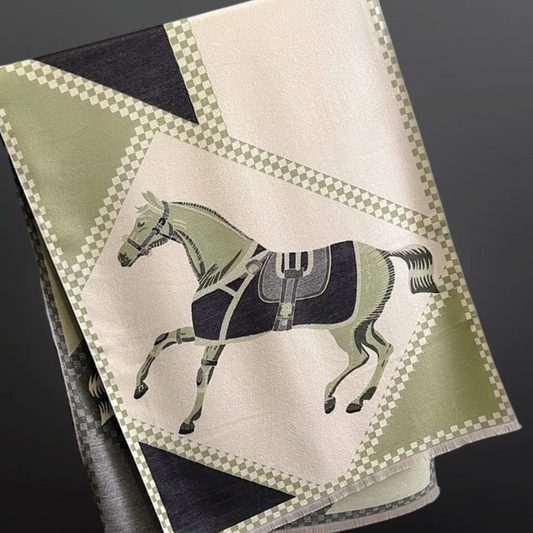 Equestrian Saddle Blanket Horse Scarf