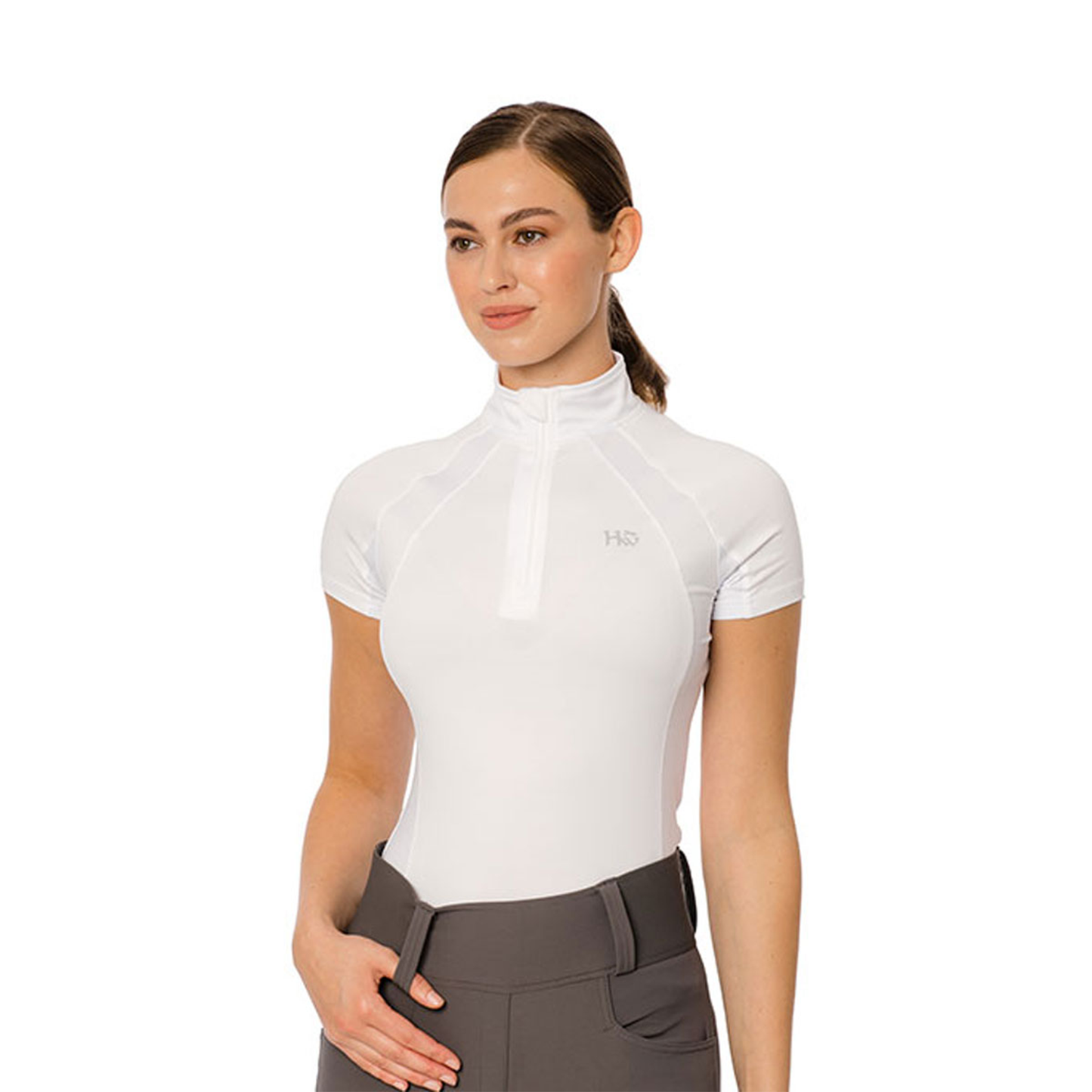 Horseware Aveen Tech Quarter Zip Short Sleeve Top