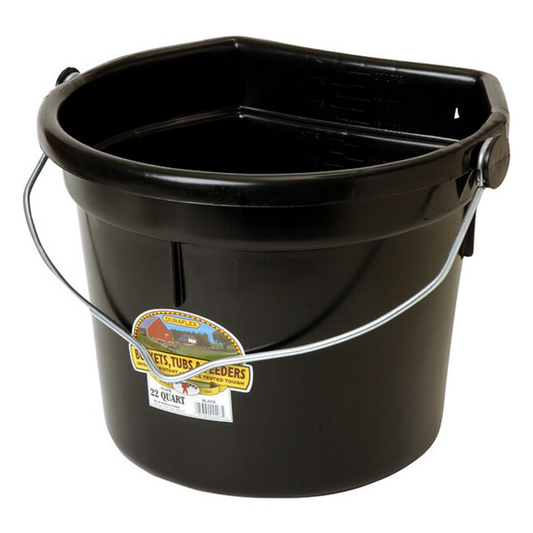 DuraFlex Plastic Flatback Bucket