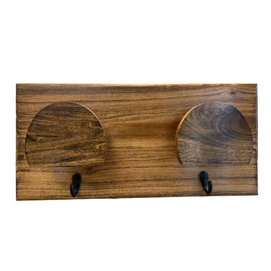 JB Naturals Double Wood Bridle Rack