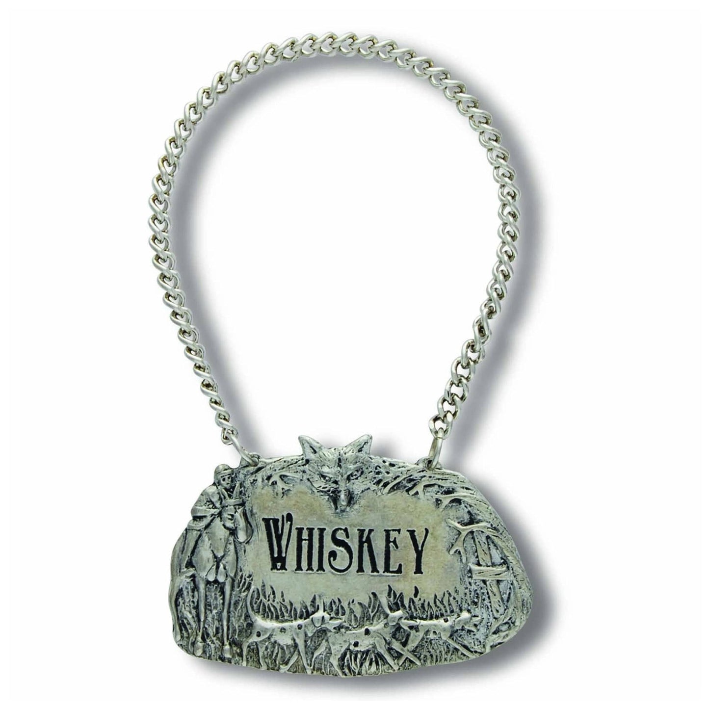 Vagabond House Pewter Galloping Steed Decanter Tags