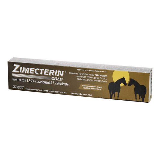 Zimecterin Gold Ivermectin/Praziquantel - Old Field Farm Horse & Home