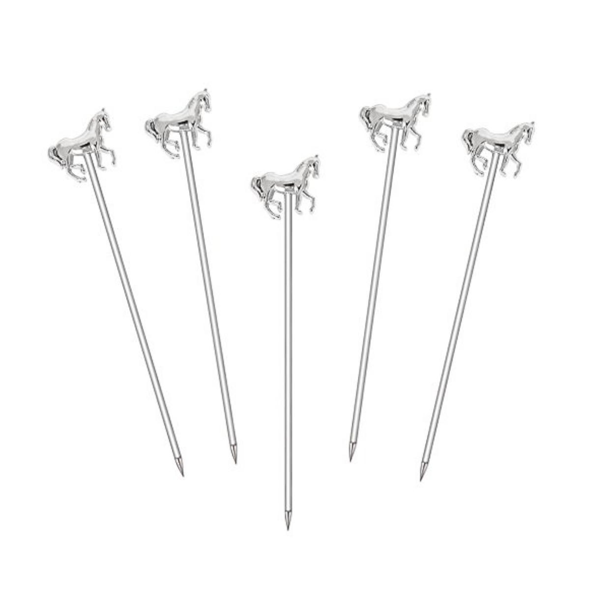 Silver Horse Cocktail Pick Set of 5